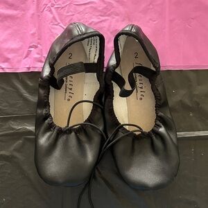 Freestyle Black Ballet Shoes for Kids